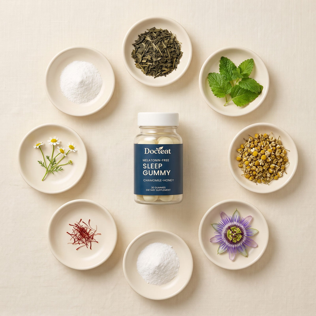 The 8 ingredients in Docteat Sleep Gummies