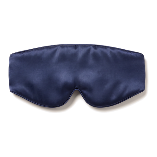 Silky navy sleep mask