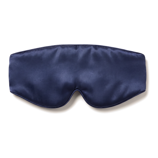 Silky navy sleep mask